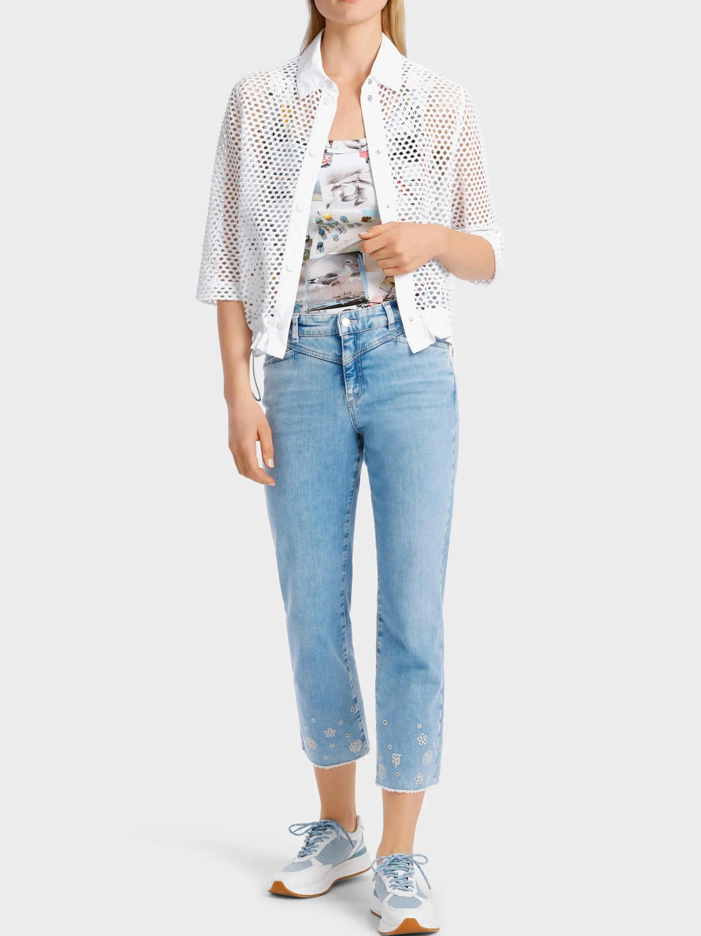 Online AIRY MESH BLOUSE Blouses & Tunics