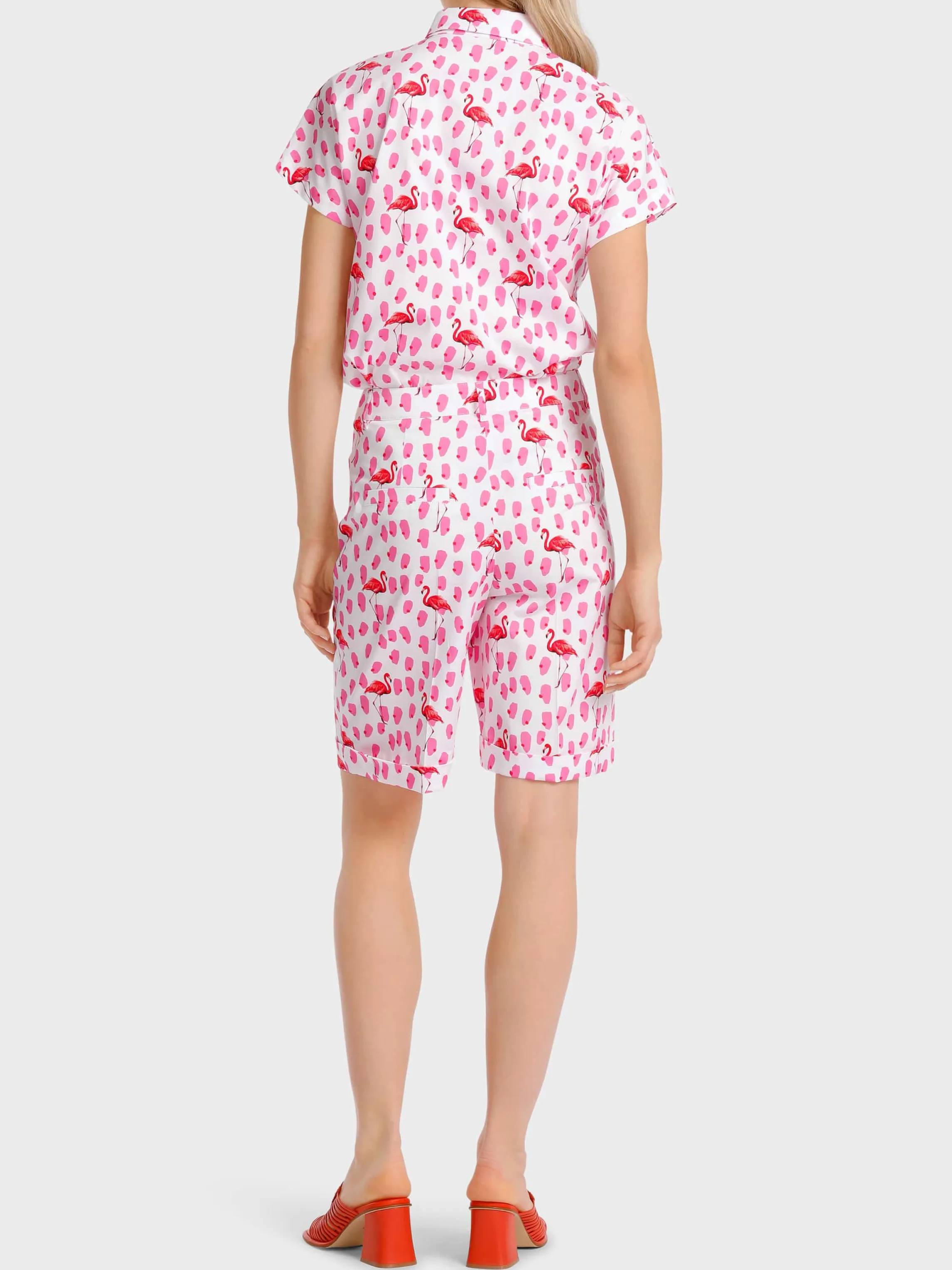 Outlet BLOUSE WITH TONAL FLAMINGO PRINT Blouses & Tunics