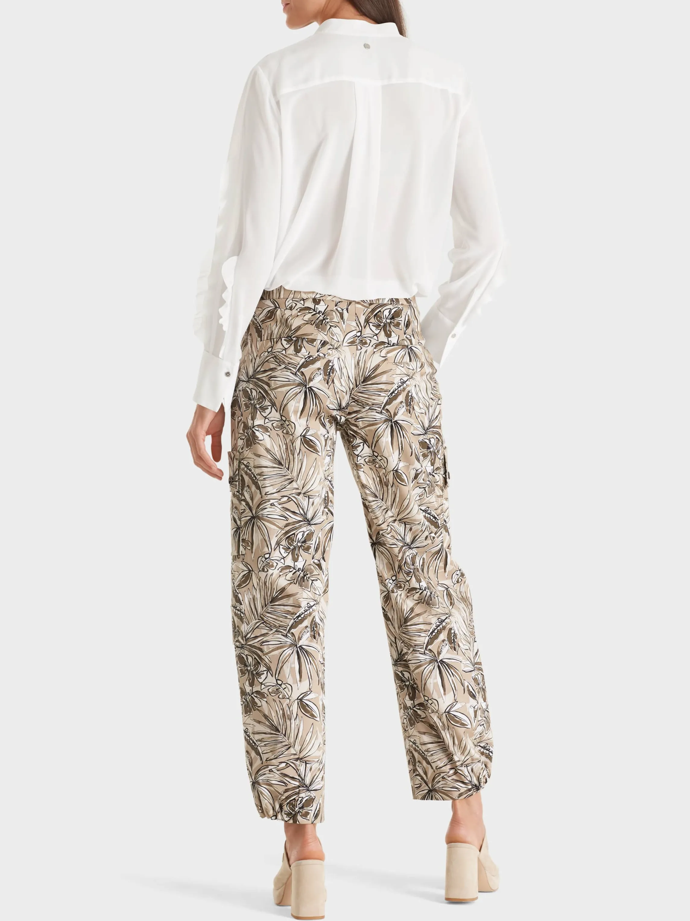 Best CARGO PANTS RENTON WITH FLORAL PRINT Pants