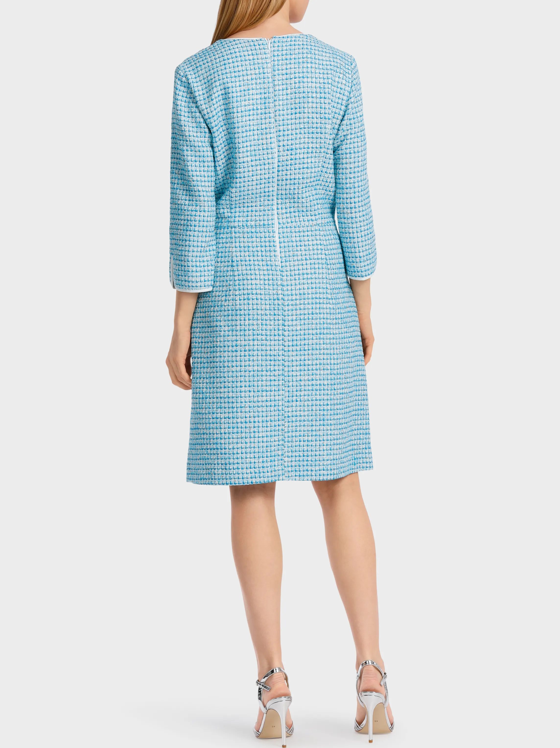 Online DRESS IN A STRUCTURED CHECK PATTERN Dresses