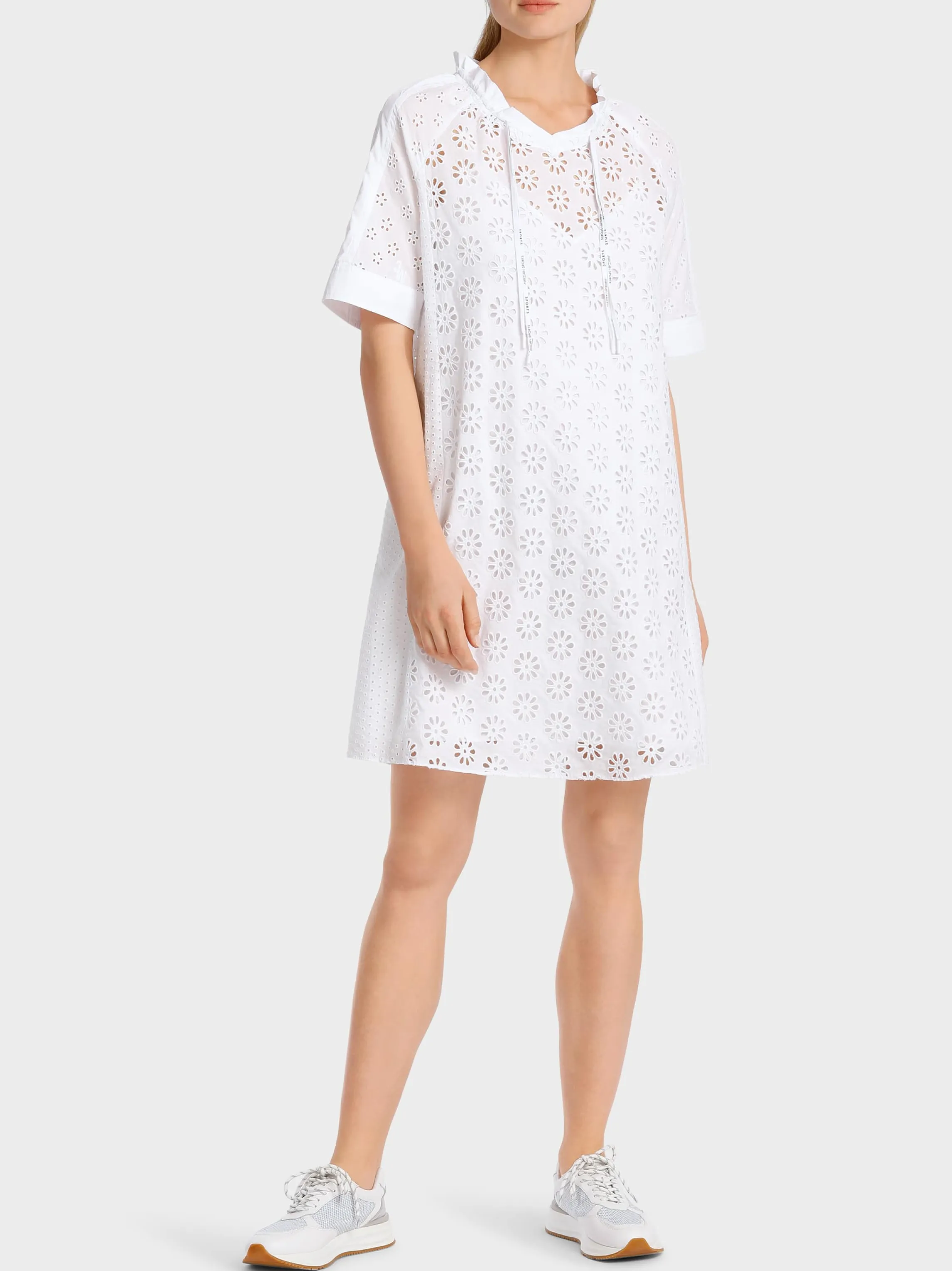 Store DRESS WITH EYELET EMBROIDERY Dresses