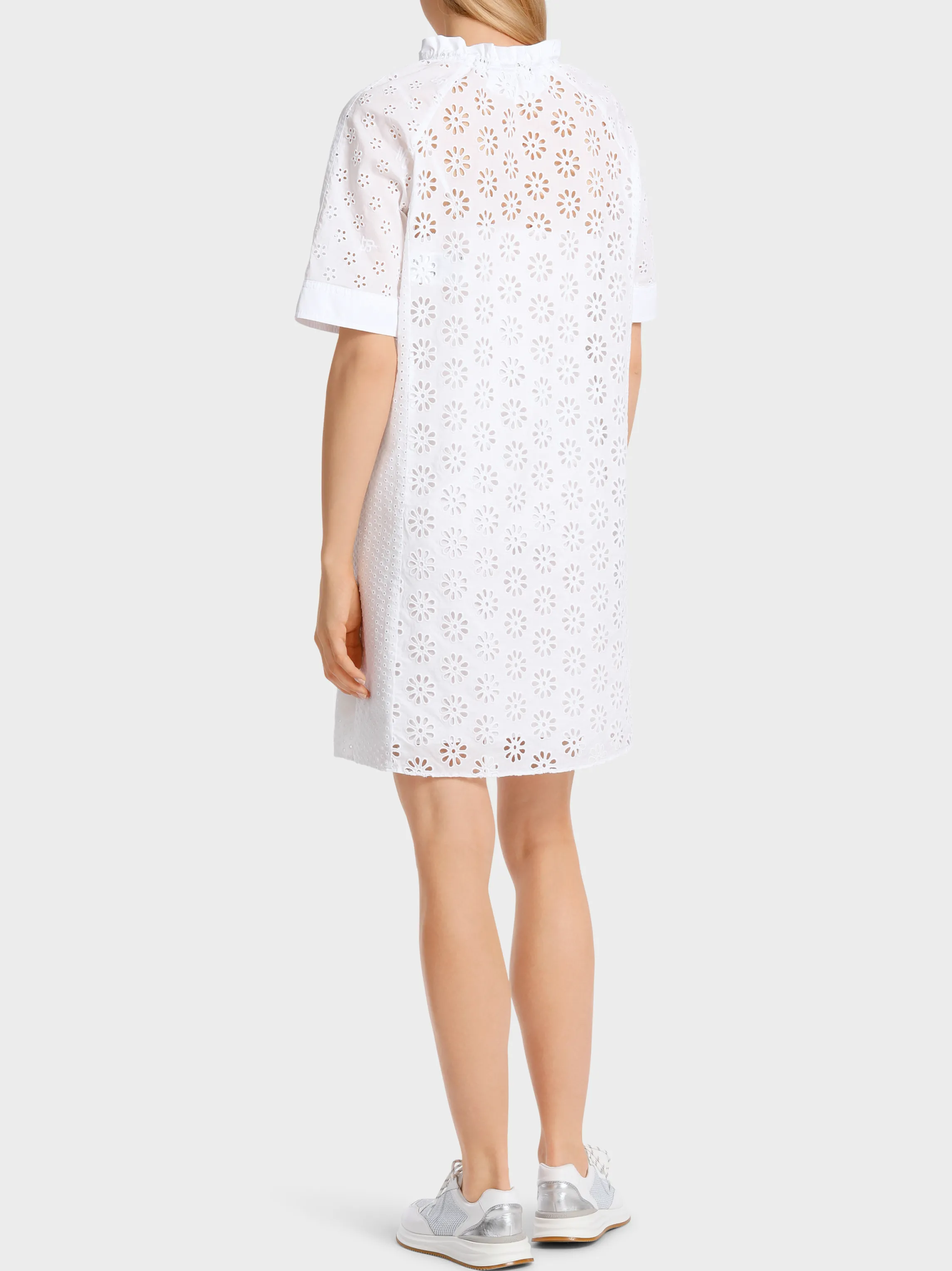 Store DRESS WITH EYELET EMBROIDERY Dresses