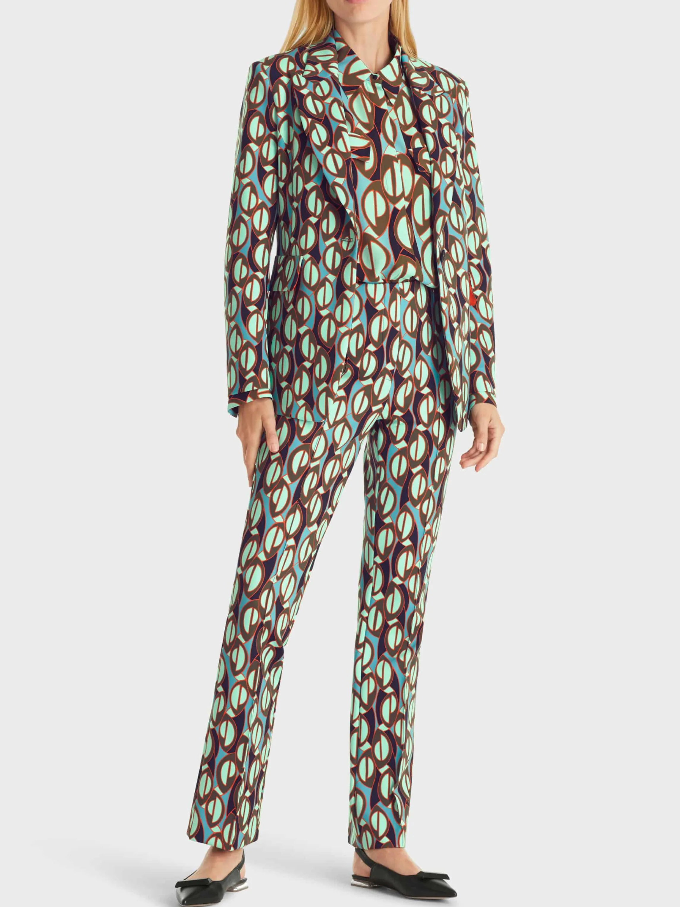 Shop FREDERICA PANTS WITH ALL-OVER PRINT Pants | Pantsuits