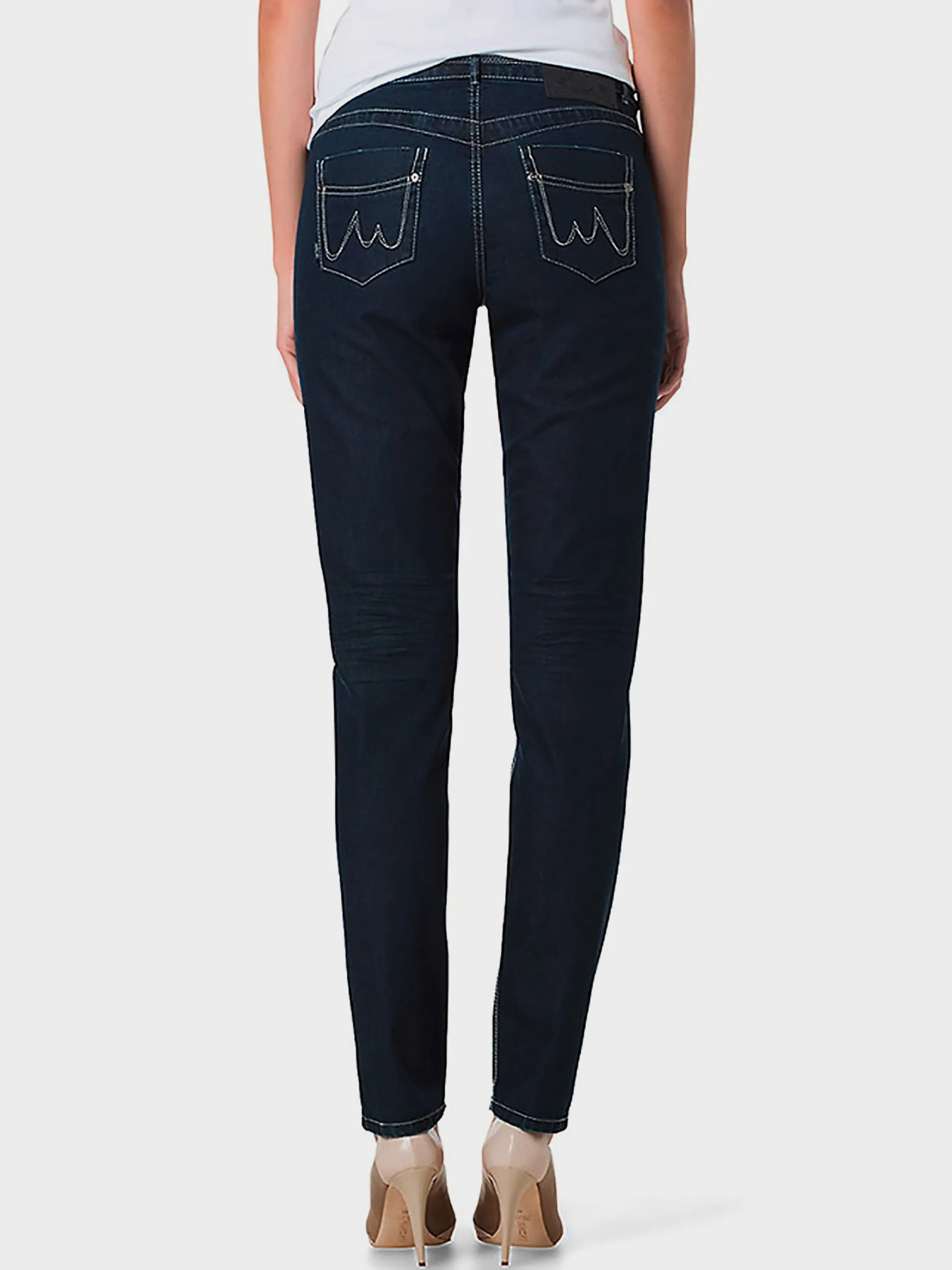 Online JEANS WITH BRIGHT COLOURED SEAMS Jeans