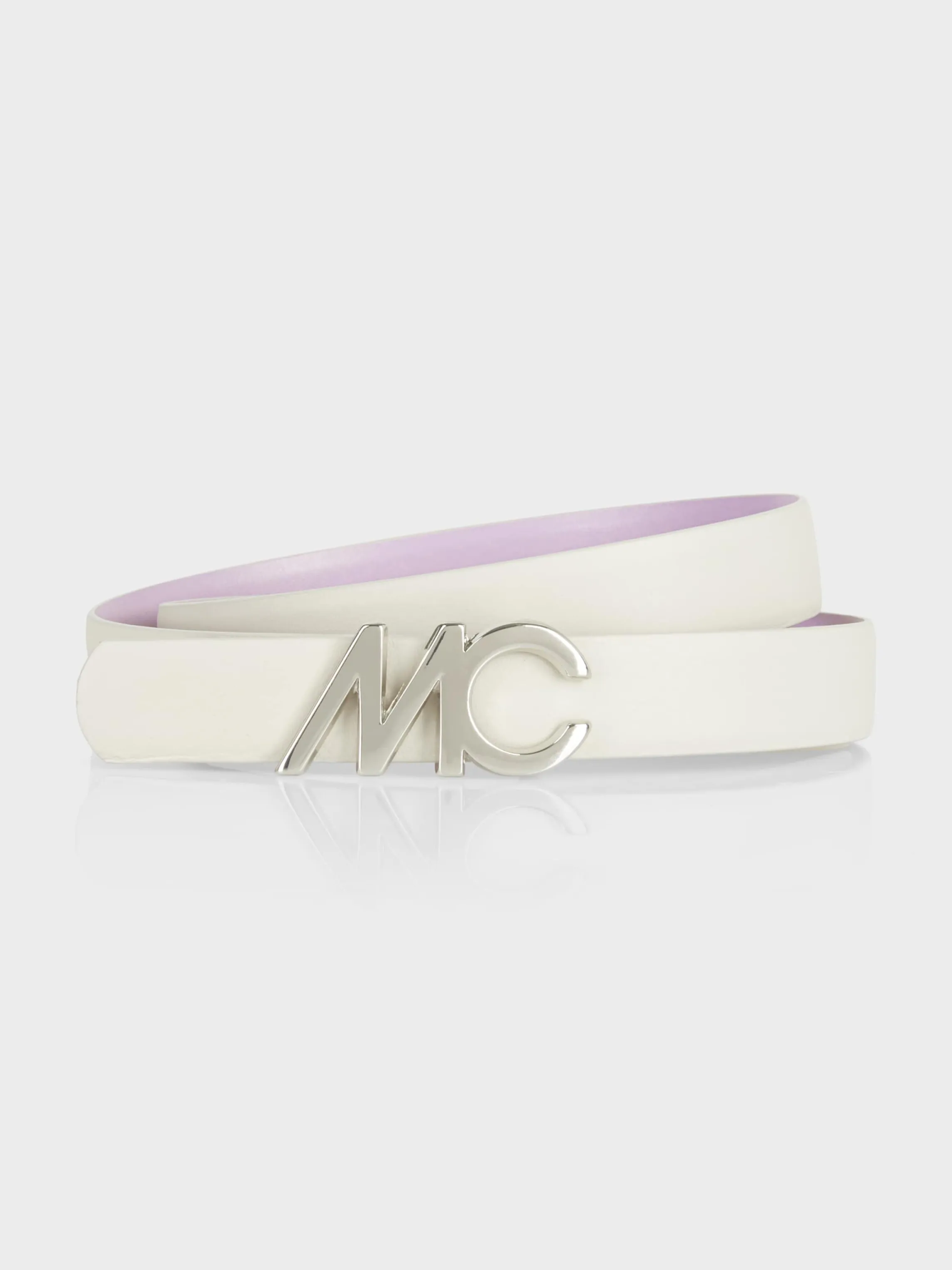 Sale LEATHER BELT WITH MC LOGO BUCKLE Accessoires