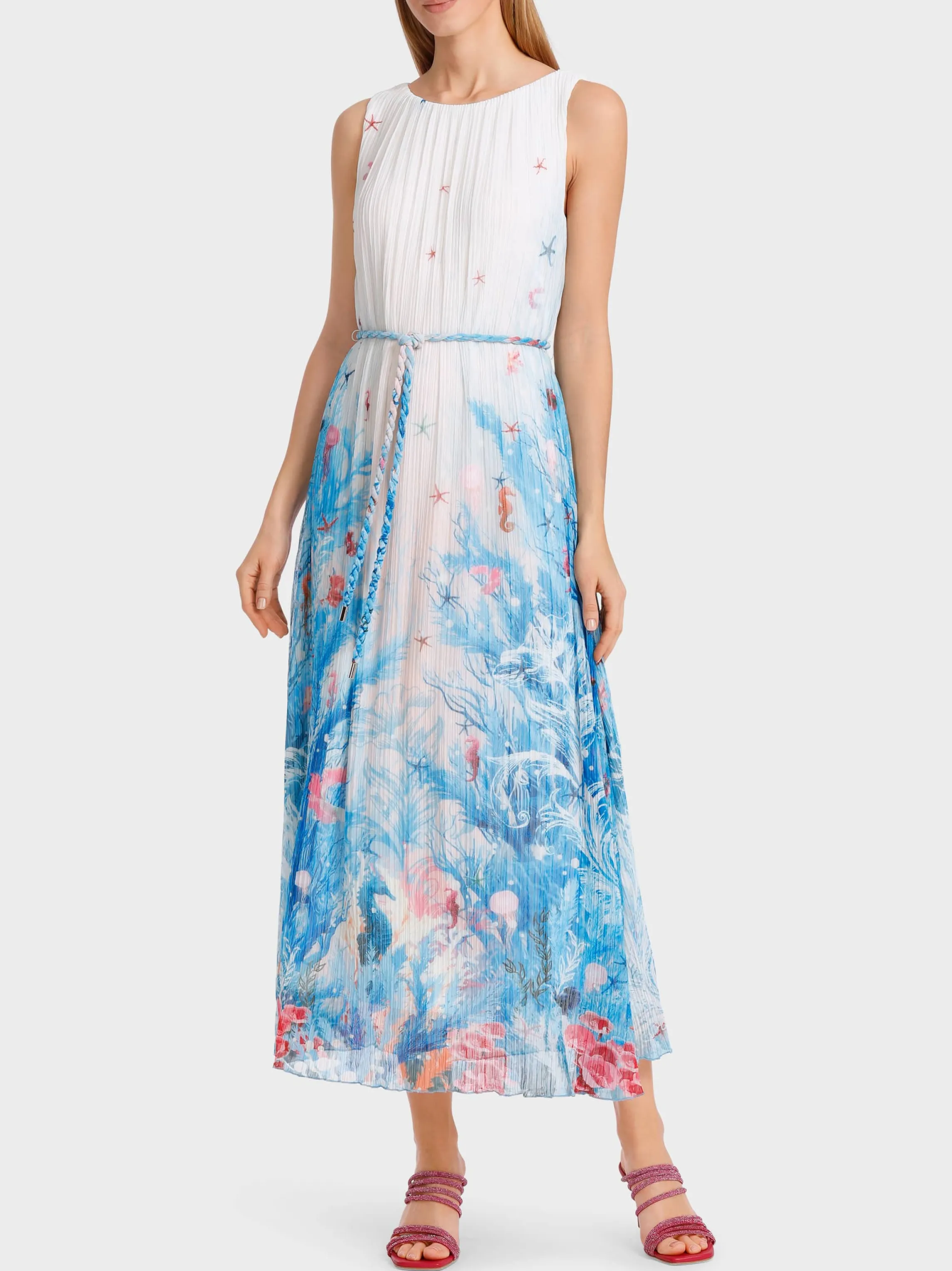 Sale LONG DRESS WITH AN UNDERWATER DESIGN Dresses