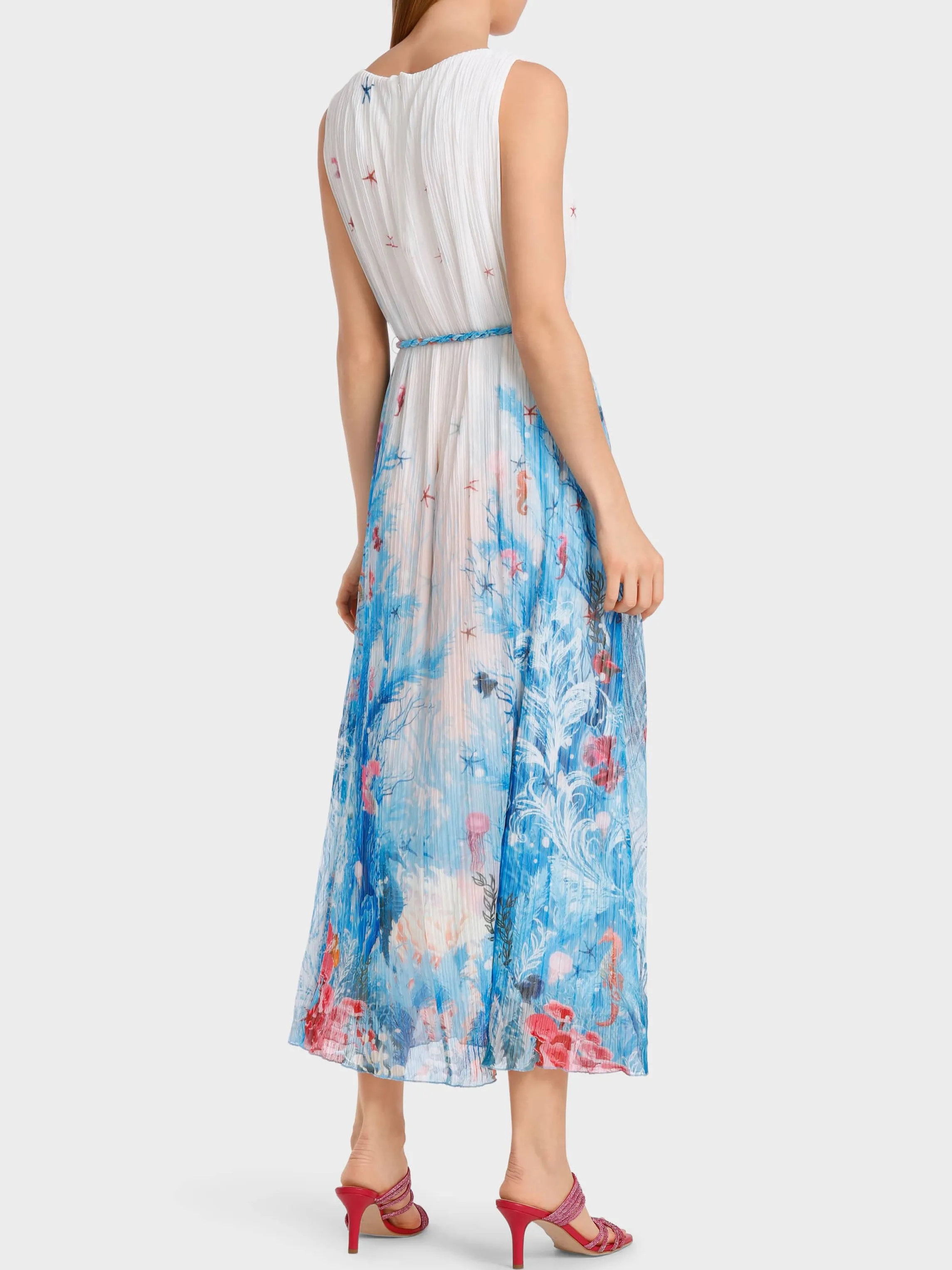 Sale LONG DRESS WITH AN UNDERWATER DESIGN Dresses