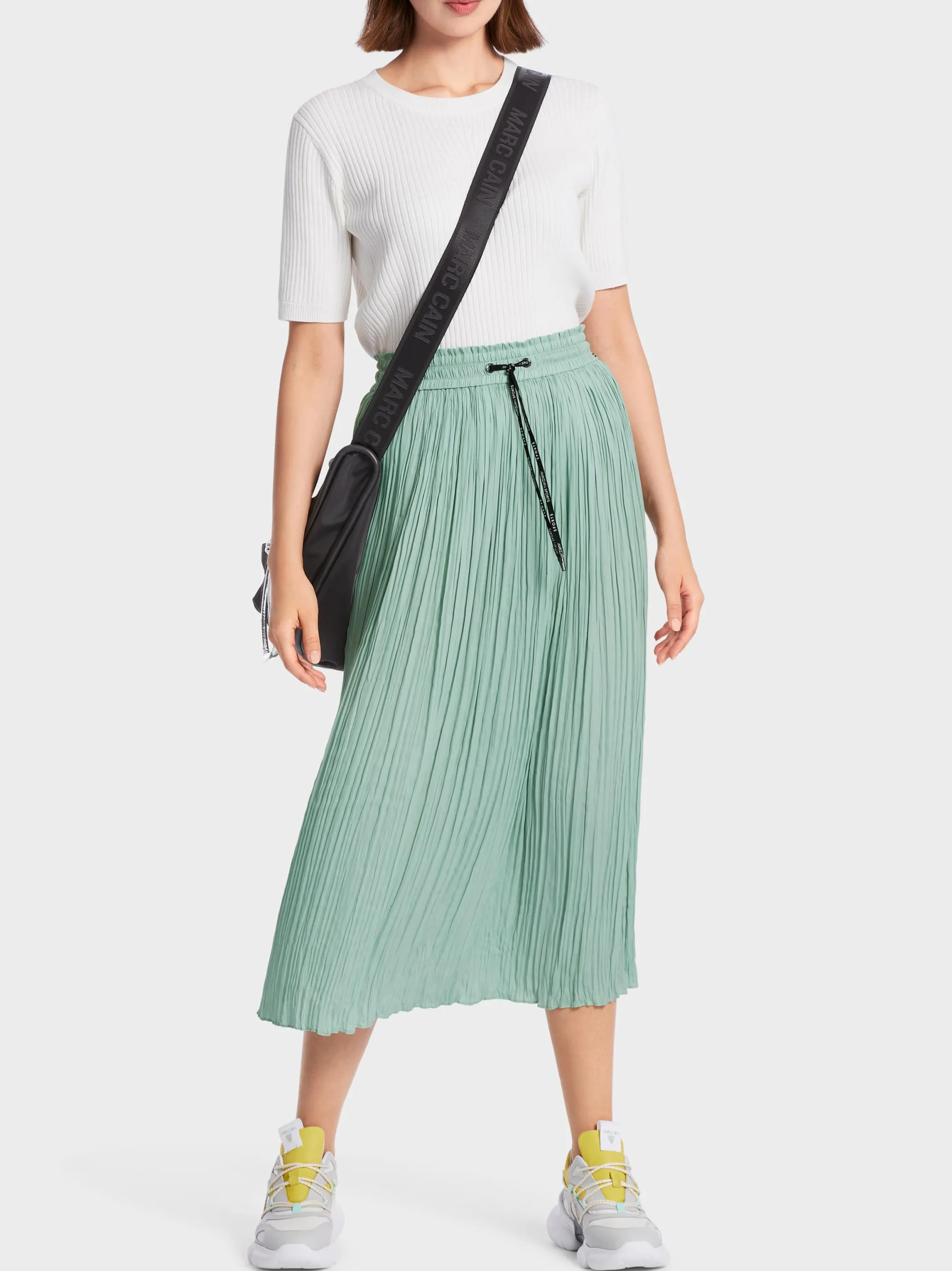 Clearance MIDI LENGTH SKIRT WITH PLEATS Skirts