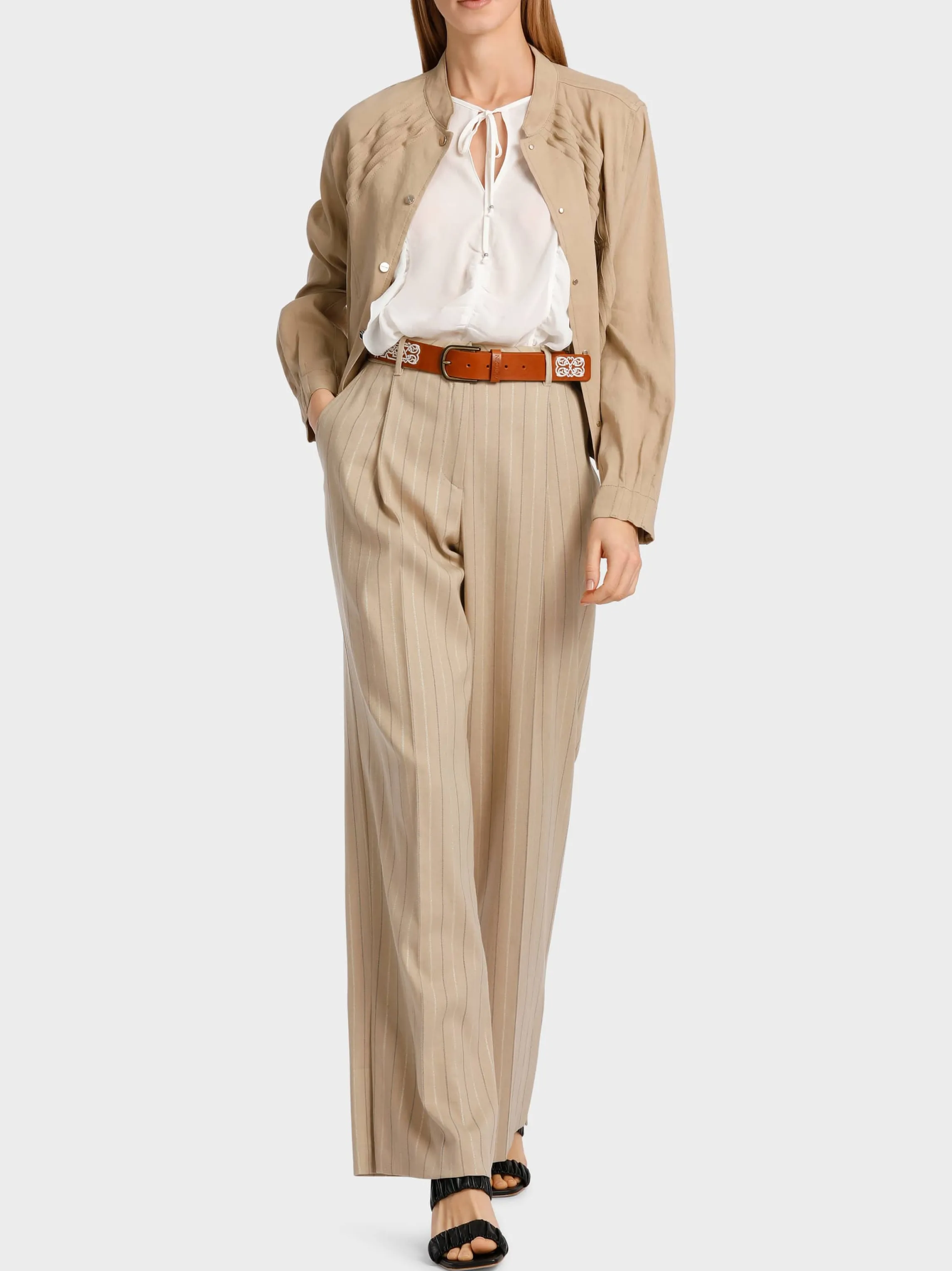 New MODEL WASCO - PINSTRIPED PANTS Pants | Pantsuits