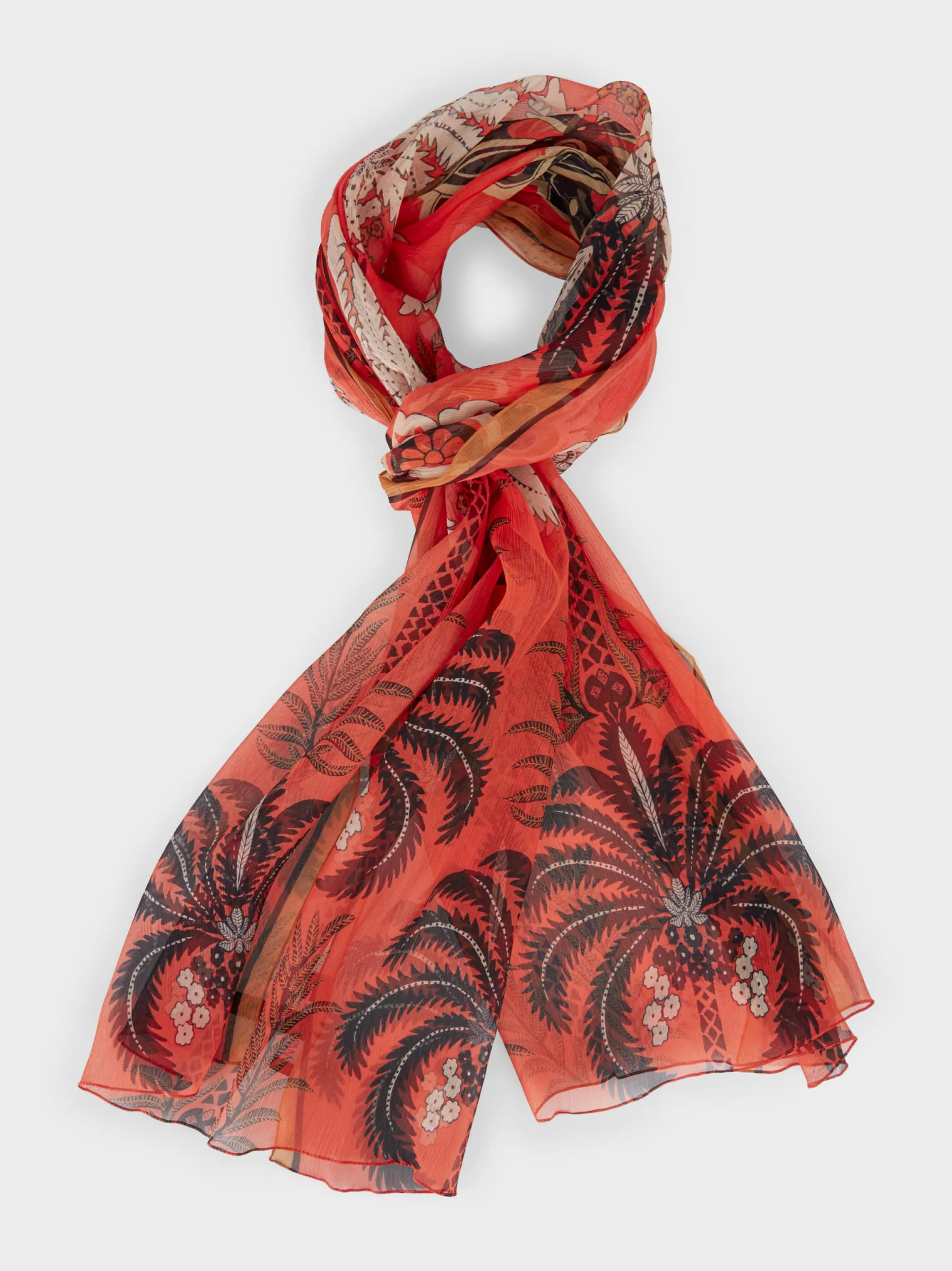 Cheap PRINTED SILK CREPE SCARF Accessoires