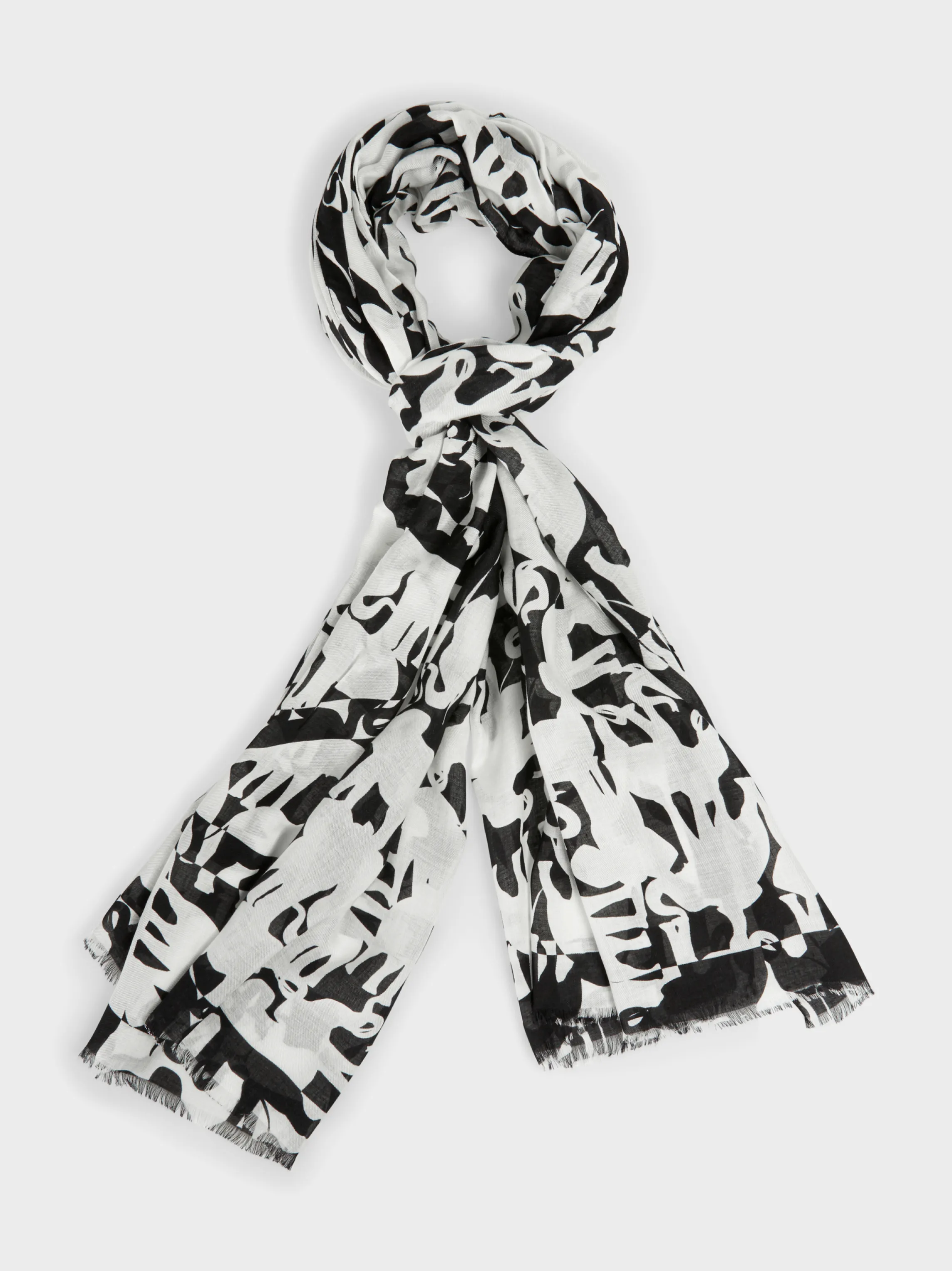 Shop SCARF WITH ELEPHANT PRINT Accessoires