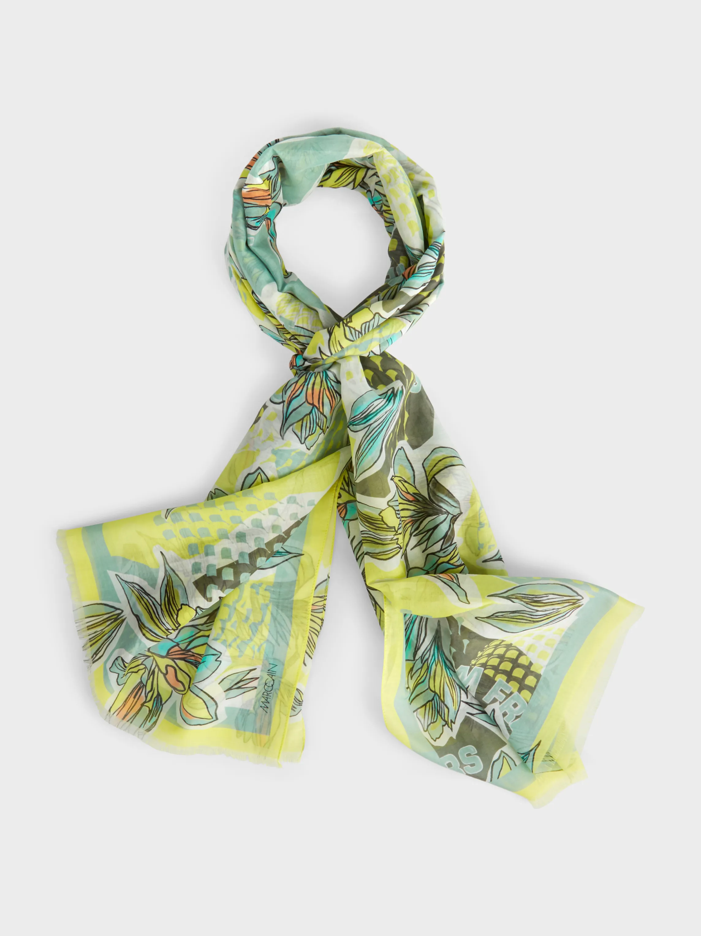 Outlet SCARF WITH FANTASY PRINT Accessoires