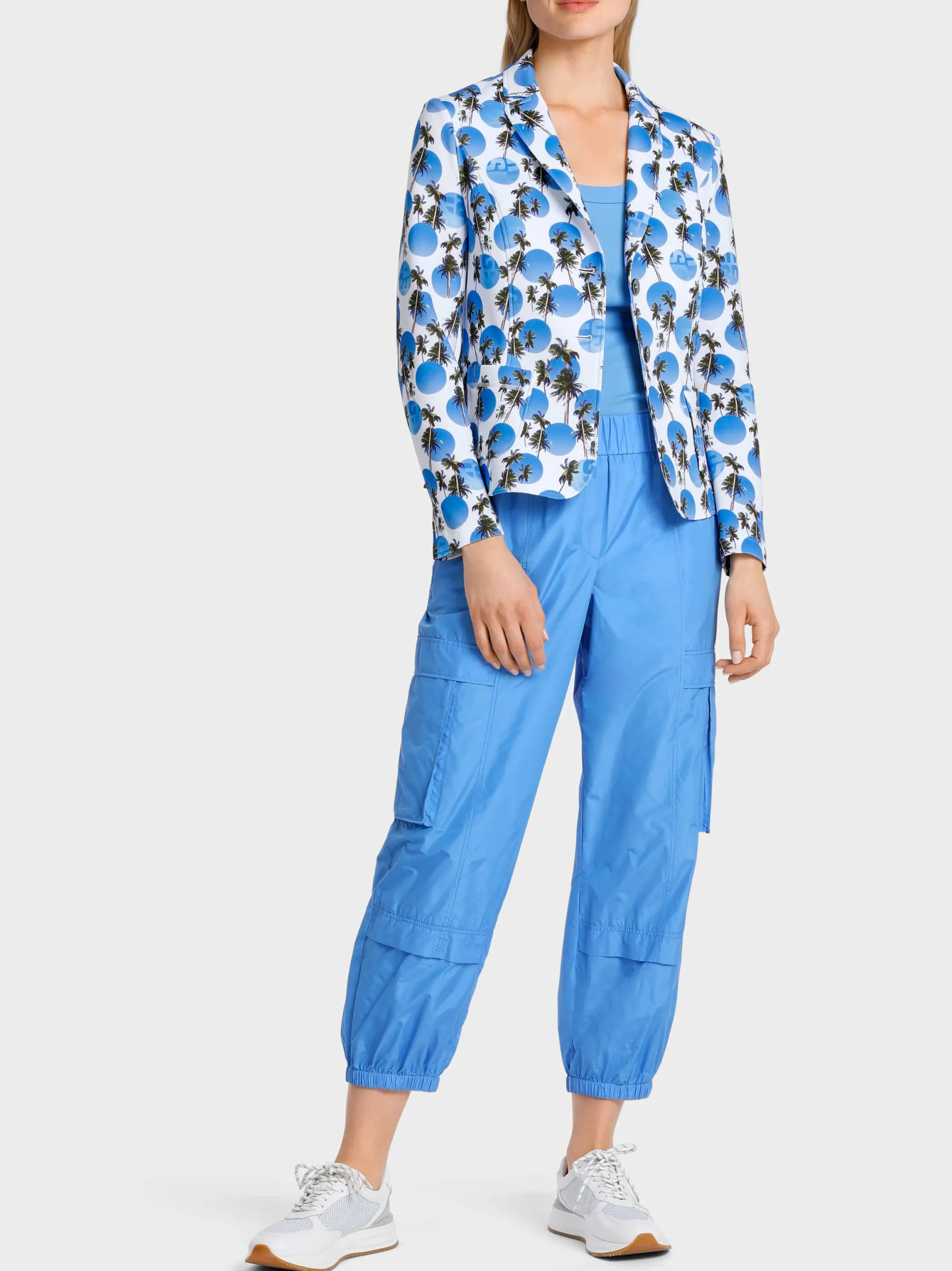 Best SCUBA MATERIAL BEACH DOT BLAZER Pantsuits | Blazer