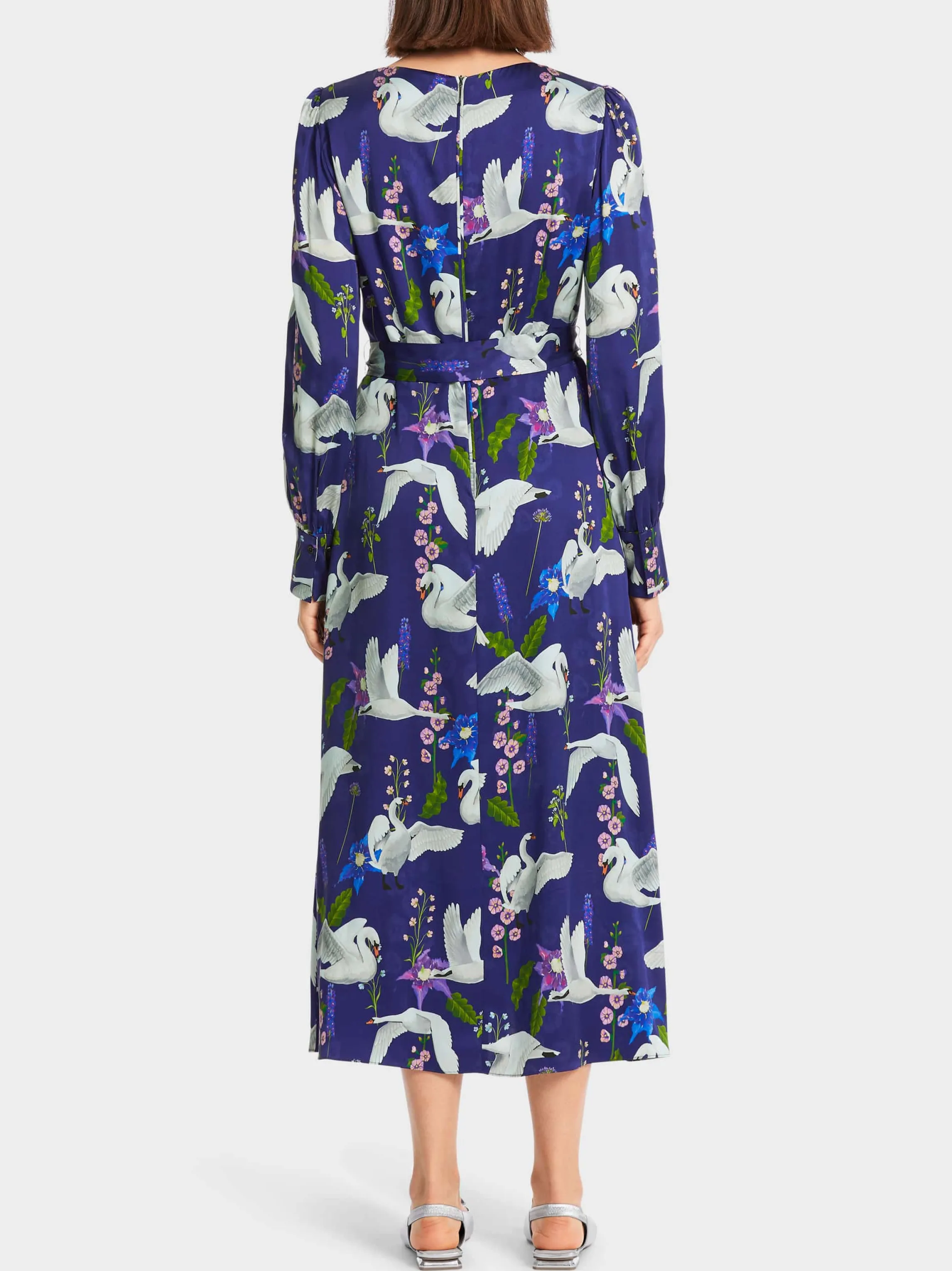 New SILK DRESS WITH PRINT Dresses