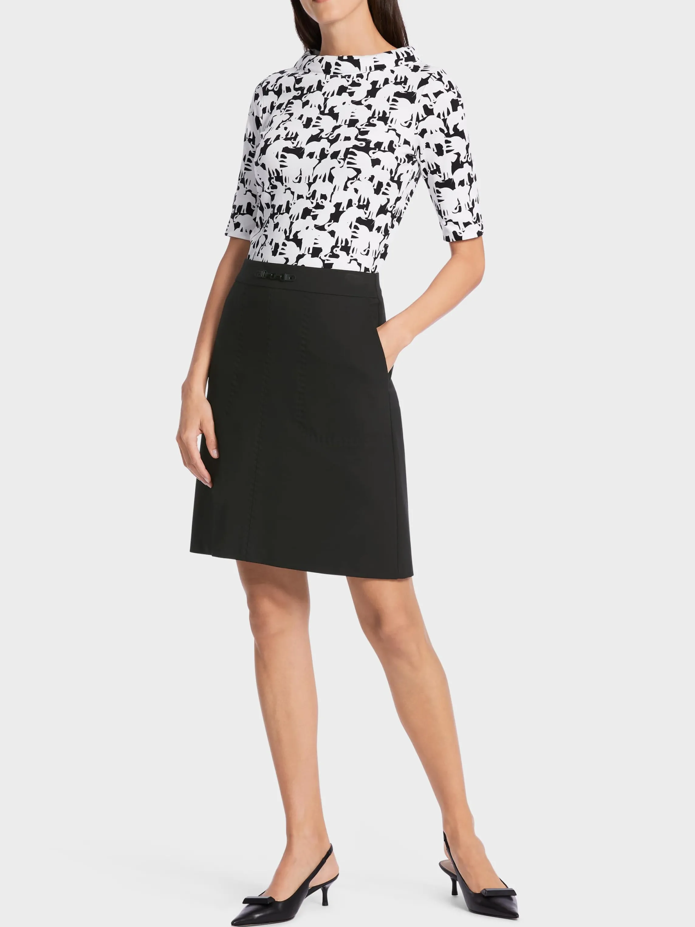 Store SKIRT WITH DECORATIVE BUCKLE Skirts