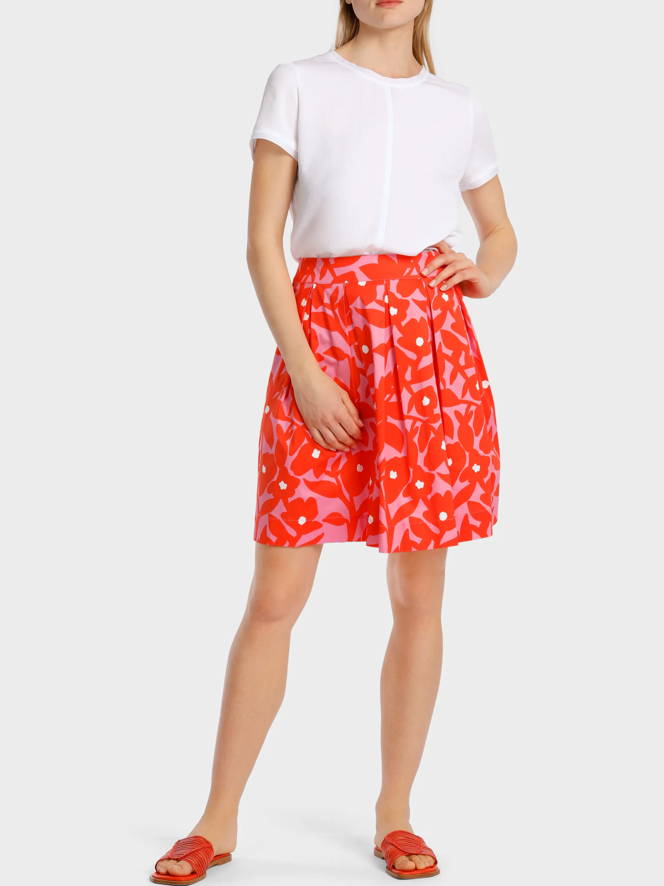 Clearance SKIRT WITH TONAL FLORAL PRINT Skirts