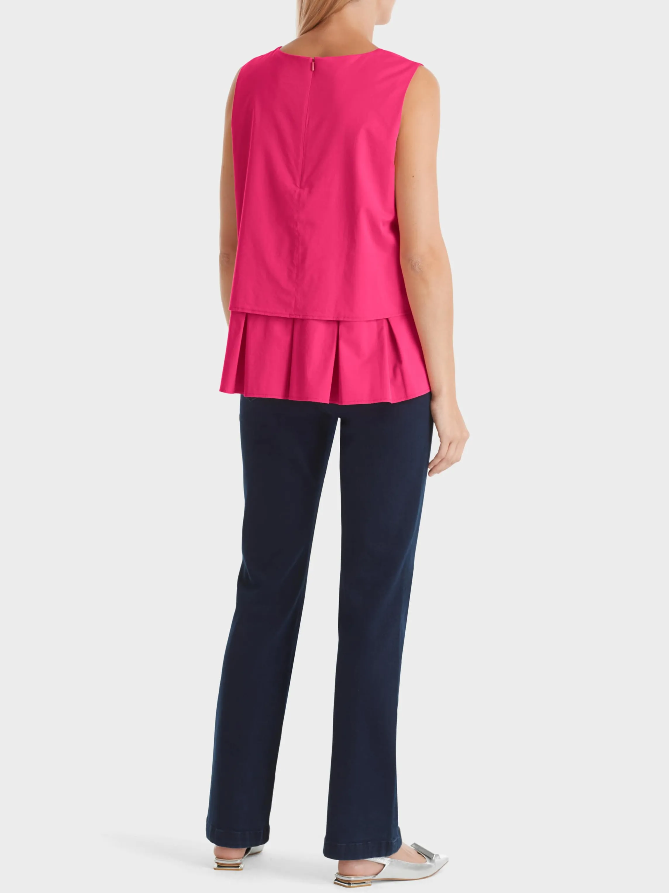 Fashion SLEEVELESS TOP WITH PLEATED PEPLUM Shirts & Tops