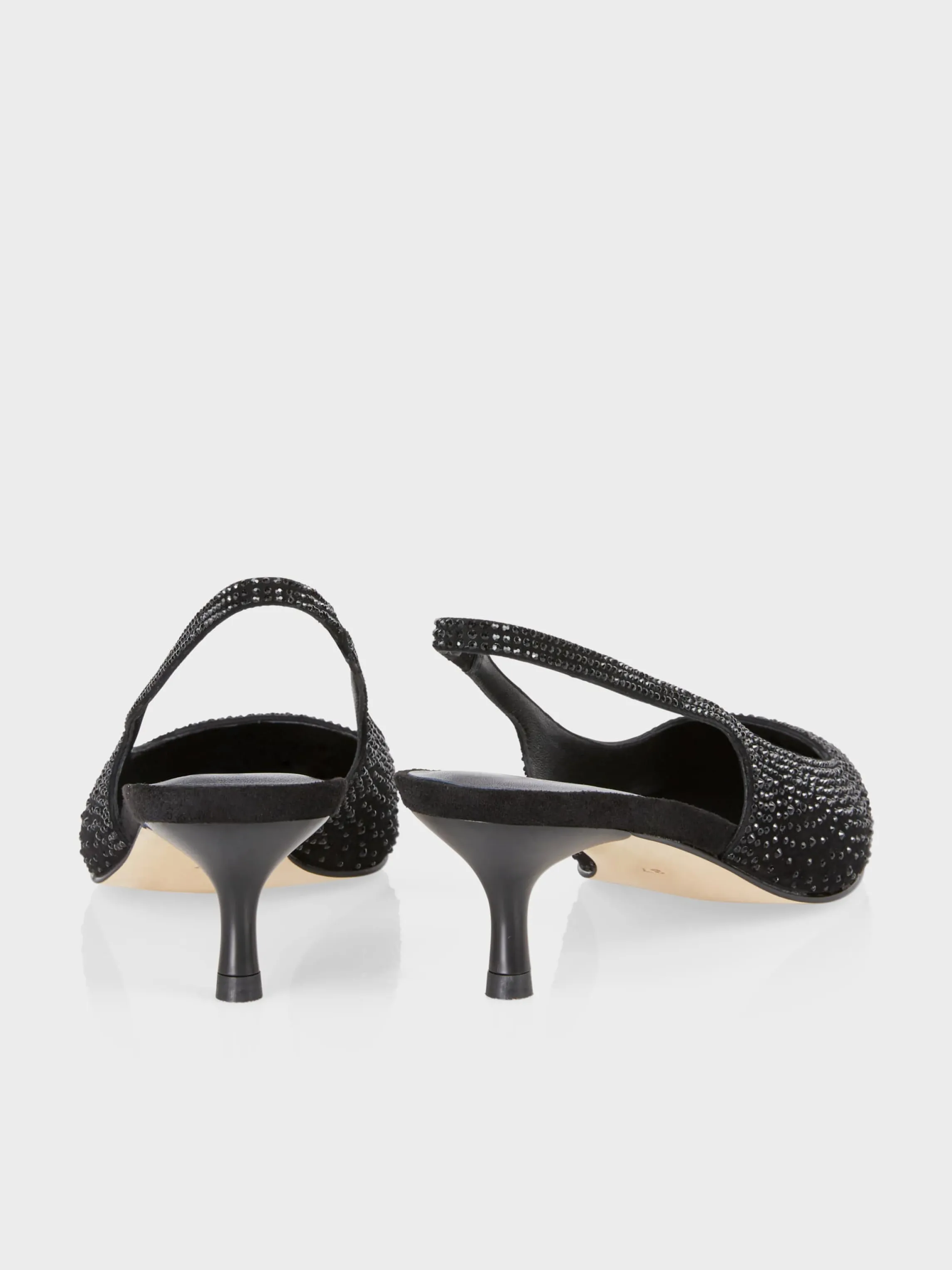 Hot SLING PUMPS WITH CRYSTALS Shoes