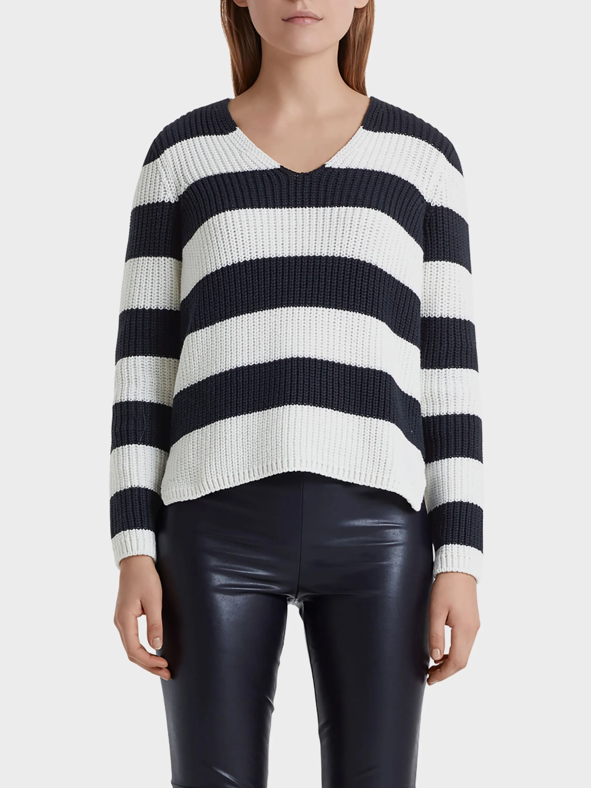 Shop SWEATER WITH BLOCK STRIPES Knitwear