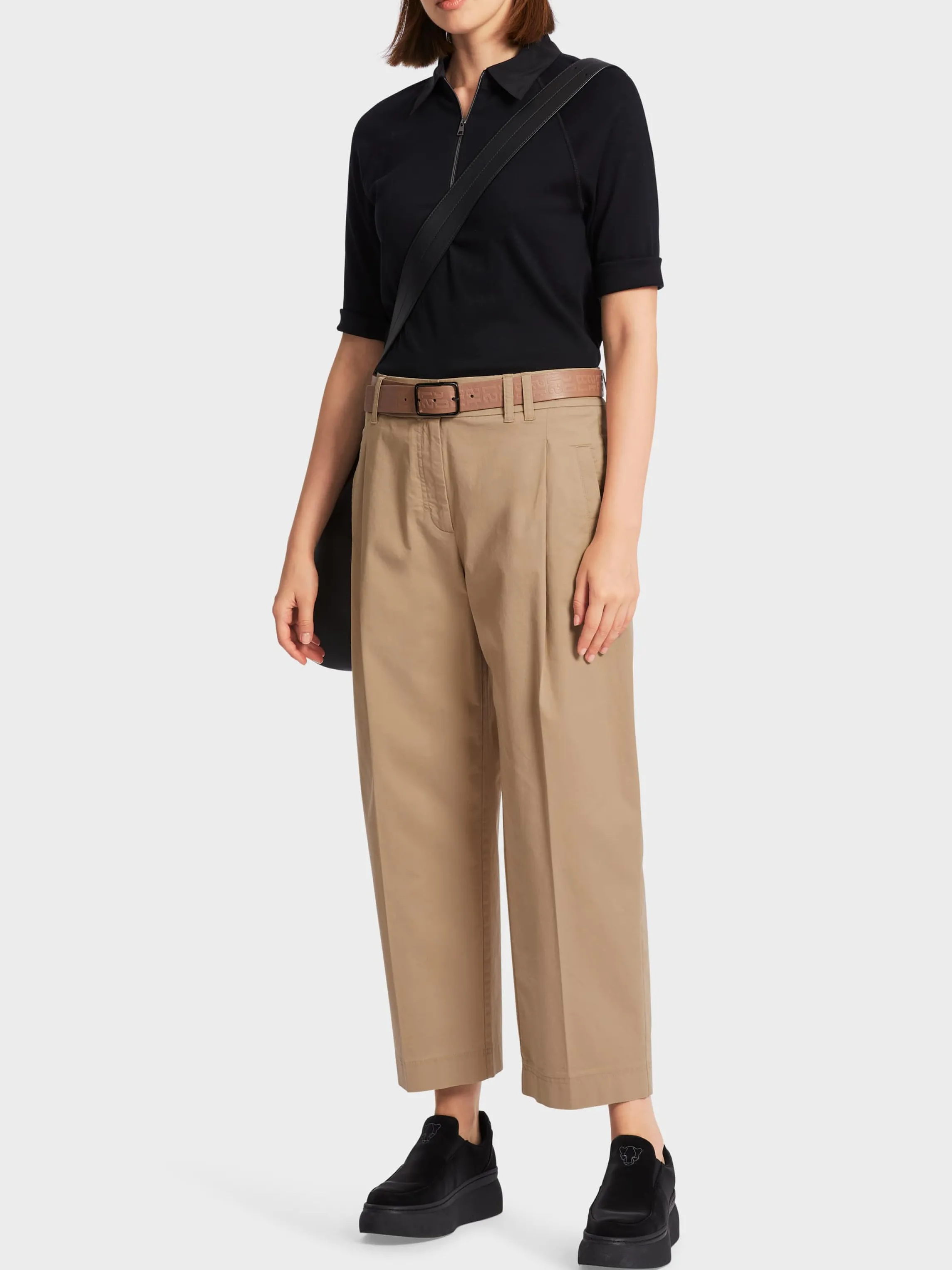 Fashion WELS PANTS WITH WIDE LEGS Pants