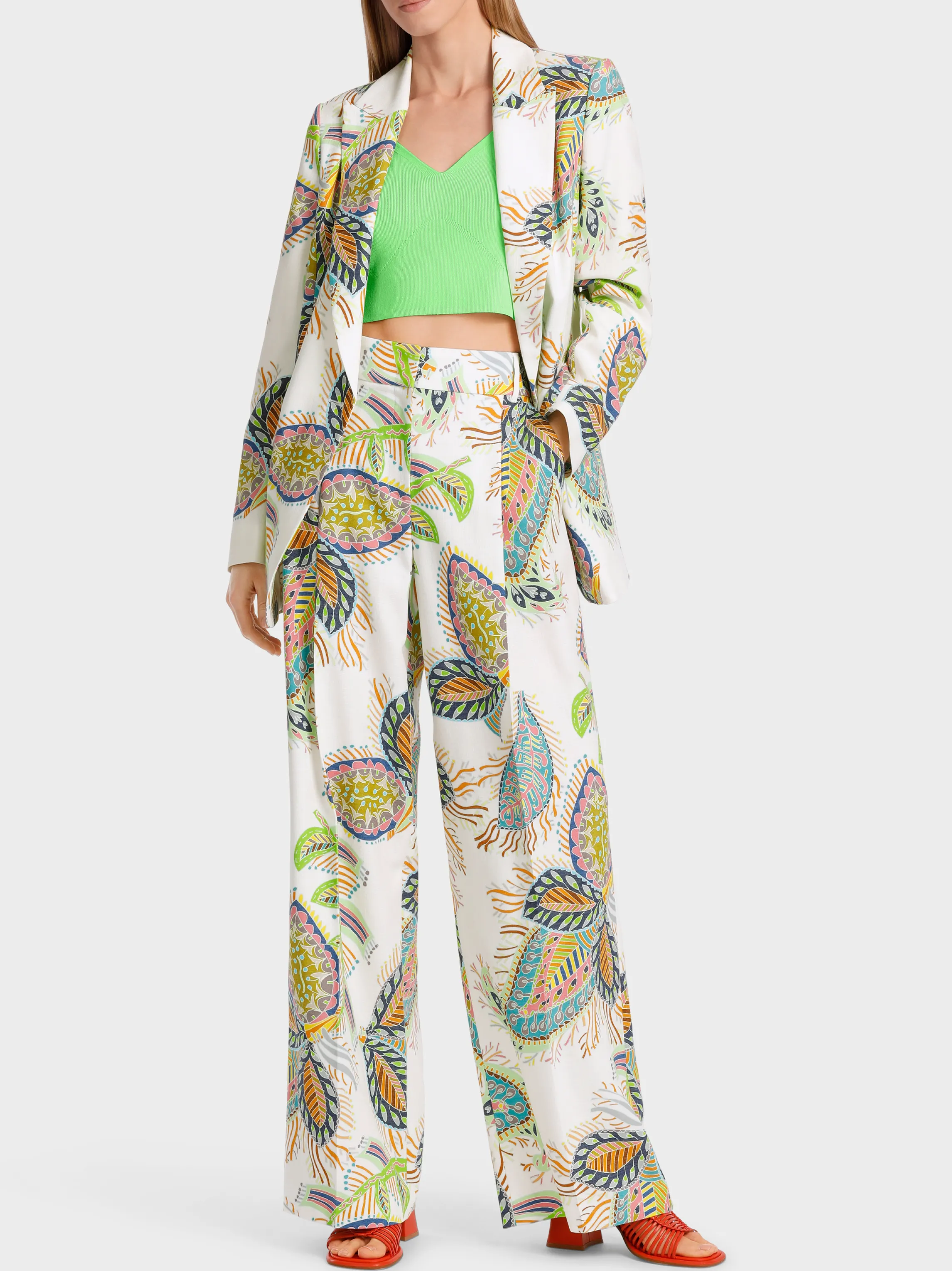 Store WICHITA MODEL - PRINTED PLEATED PANTS Pants | Pantsuits