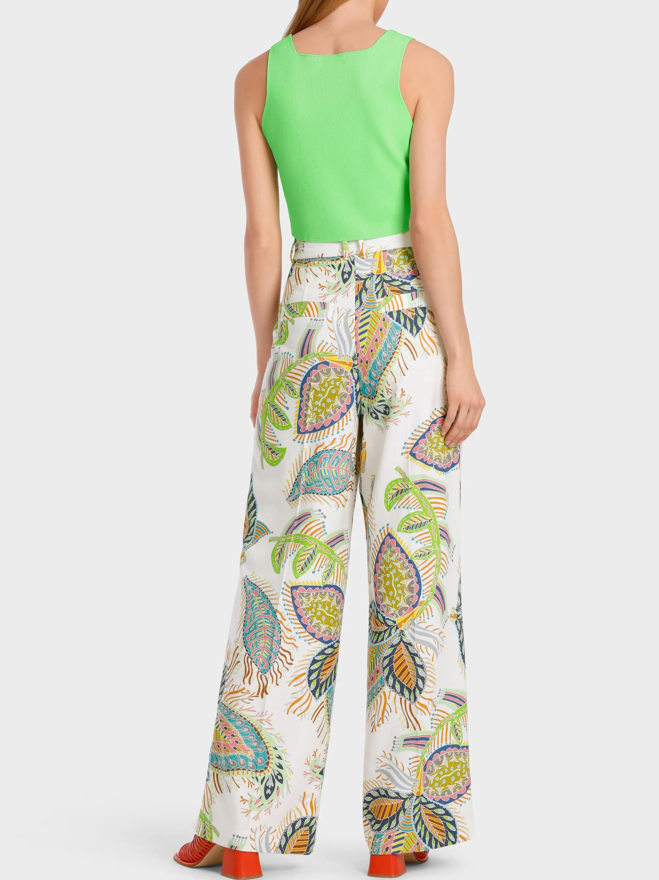 Store WICHITA MODEL - PRINTED PLEATED PANTS Pants | Pantsuits